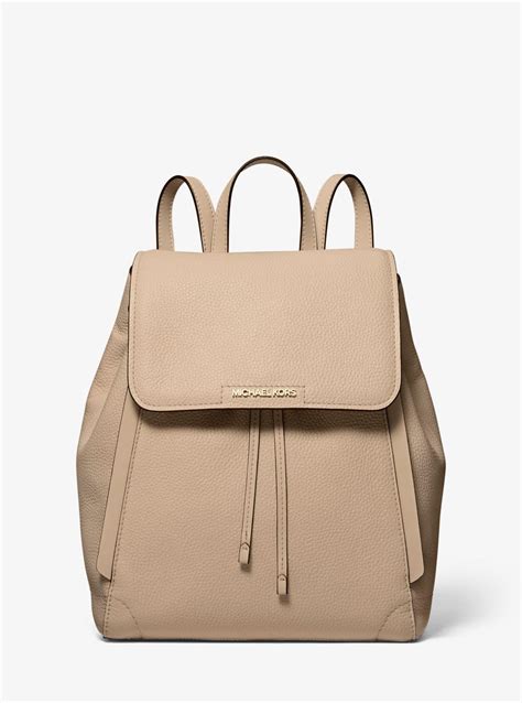 michael kors ginger backpack|Ginger Medium Pebbled Leather Backpack .